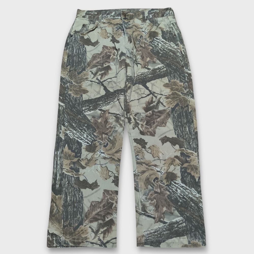 Vintage Duxbak Camo Pants Men's 32 x 26 Hunting‎ Jeans Camouflage Real Tree